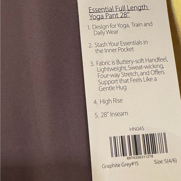 Amazon HeyNuts Leggings Yoga Pants in Graphite Gray - Picture 3 of 4